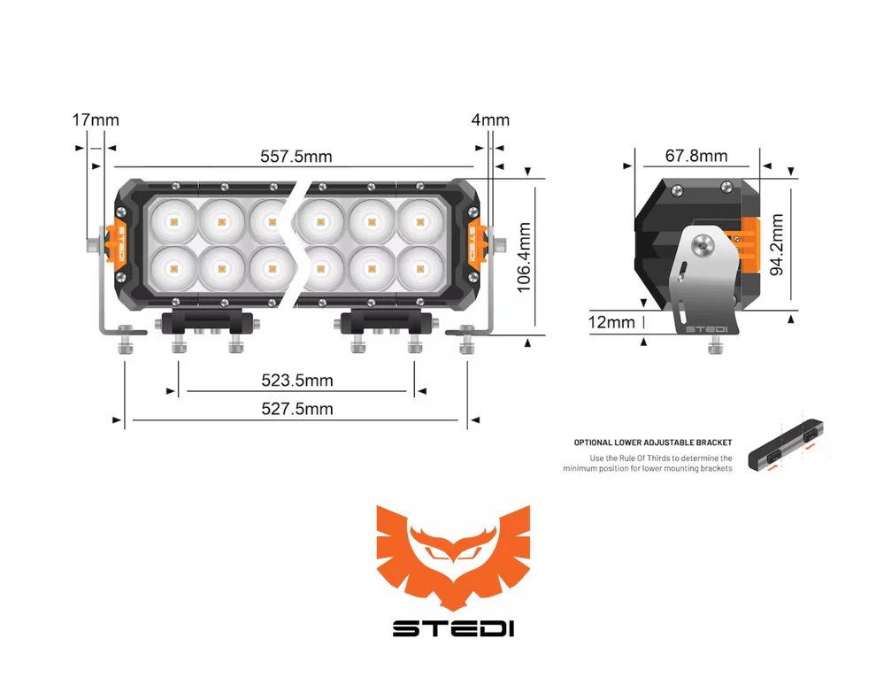STEDI ST3303 PRO 23.3-INCH 32 LED LIGHT BAR - Image 2