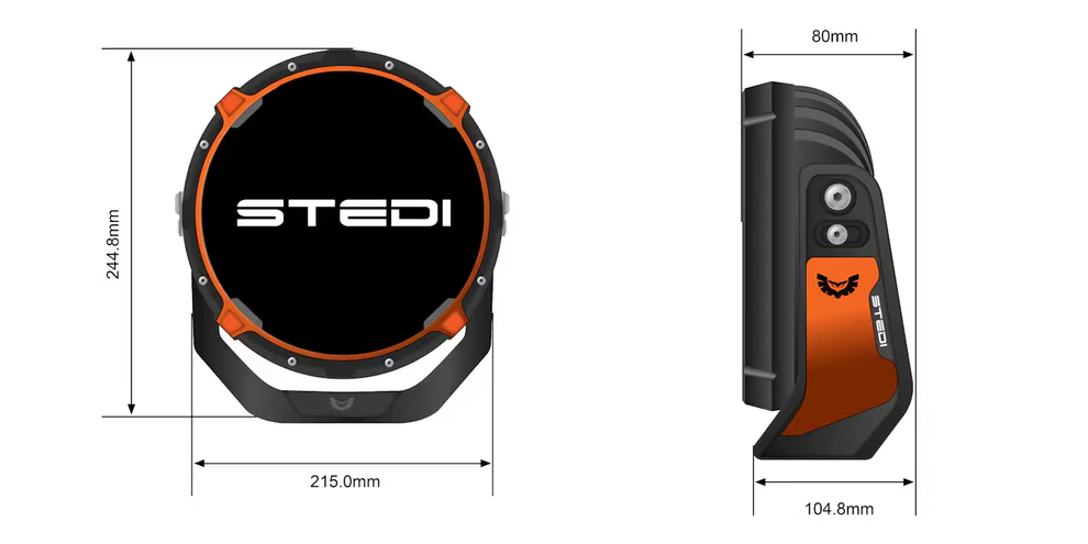 NEW STEDI Type-X Pro Plus DRL Spotlight Set - Image 2