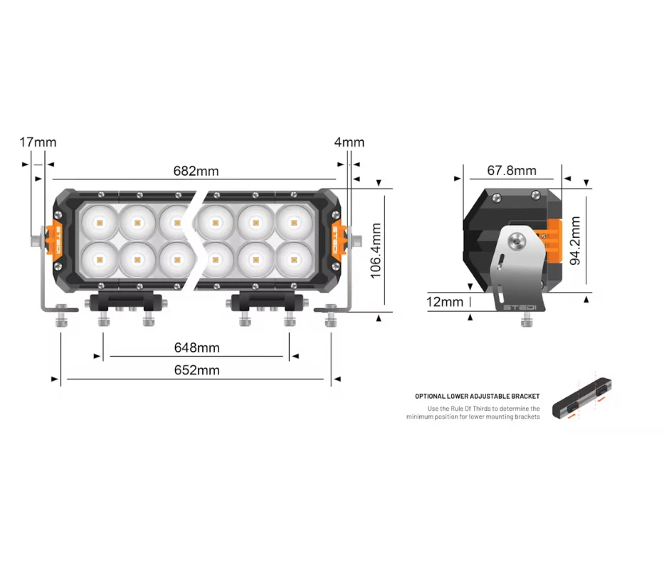 STEDI ST3303 PRO 28.2-INCH 40 LED LIGHT BAR - Image 3