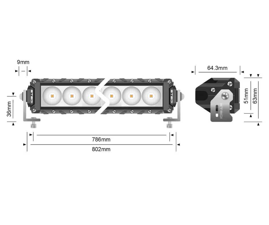 STEDI ST3K 31.5-INCH 30 LED SLIM LED LIGHT BAR - Image 2