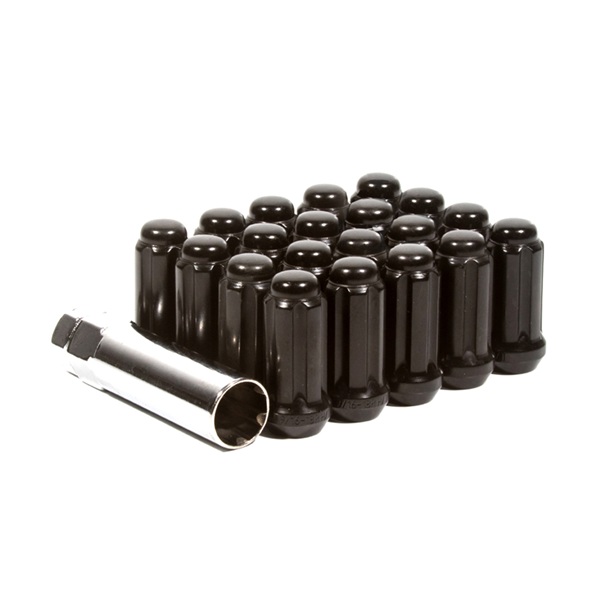 4 Wheels | Lug Nut Kit | Black