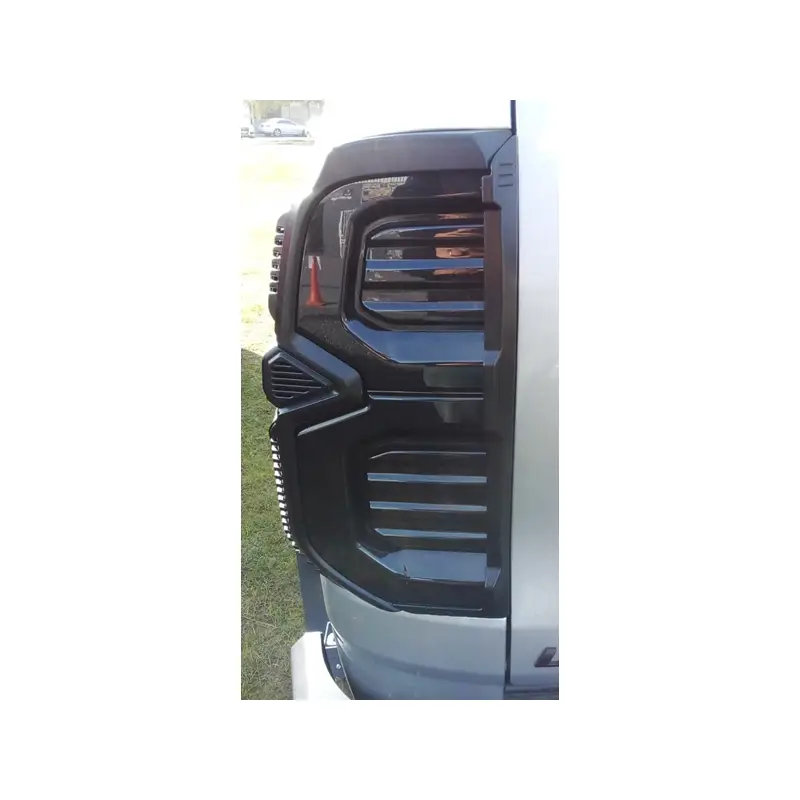 Hilux 2021+ RS Tail Light Trim Matt Black - Image 2
